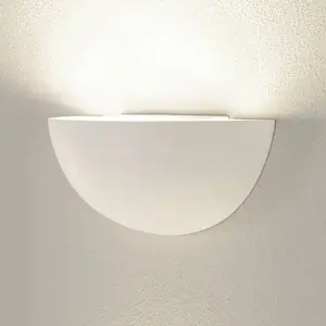 SLV GL 101 E14, APPLIQUE DEMI-RONDE, HE, EN PLÂTRE, pas cher