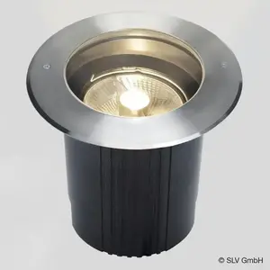 SLV DASAR 215 ES111 encastré de sol, rond, inox 316, max. 75W, IP67