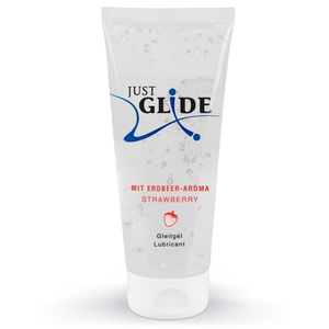 Lubrifiant Aromatisé Fraise Just Glide 200ml   pas cher