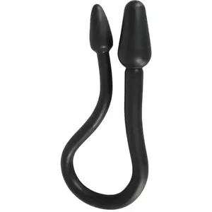 Rebel   Anaal Plug met Dubbele Uiteinden voor een Intensieve Afwisseling   78 cm - Zwart