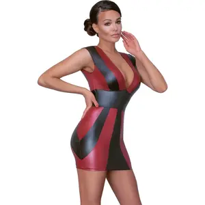 Cottelli Collection Sexy Wetlook jurkje   XL pas cher