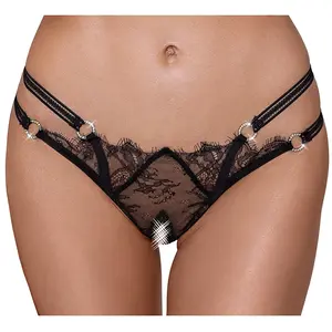 Cottelli Collection Lingerie Open Rio String van Wimper Kant pas cher