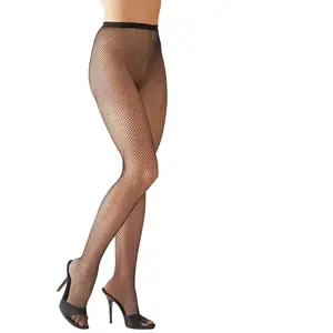 Cottelli Collection   Visnet Panty met Comfortabele Pasvorm voor Ondeugende Uitstraling   One Size- Zwart pas cher