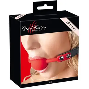 Bad Kitty Bâillon Boule en Silicone Rouge Diamètre 4 cm pas cher
