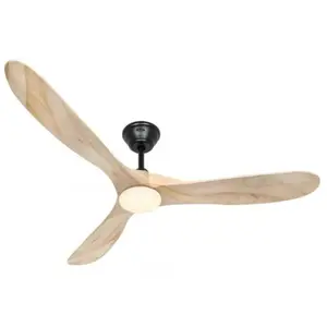 Ventilateur de plafond Eco Genuino Noir & Bois 152 avec LEDVendu paramazon