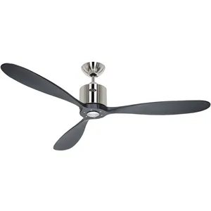 CASAFAN Ventilateur de plafond dc Aeroplan Eco Chrome / Noir pas cher