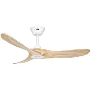 Comparateur de prix : Casafan - Ventilateur de plafond Eco Genuino dc 122 Blanc & Bois