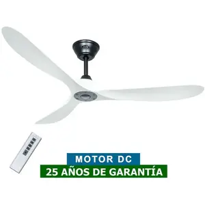 CasaFan Ventilateur de plafond Eco Genuino DC 152 Noir & Blanc pas cher