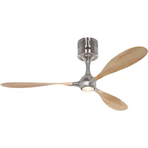 CERTEO Ventilateur de plafond Helico Paddel Hêtre avec lumière