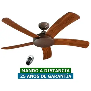 Certeo - Ventilateur de plafond Falcetto Marron avec télécommande pas cher