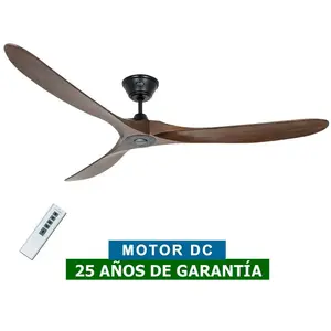 Casafan - Ventilateur de plafond Eco Genuino dc 180 Noir-Noyer pas cher