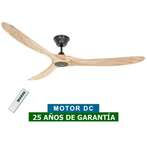 Casafan - Ventilateur de plafond 318018 eco genuino 180cm bois massif ... pas cher