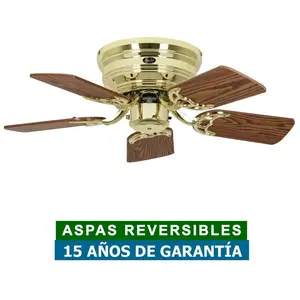 CASAFAN Ventilateur de plafond, plat 75-iii MP Lames antique en chêne/hêtre pas cher