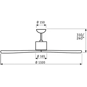 Comparateur de prix : CASAFAN Ventilateur de plafond dc Aeroplan Eco Chrome / Noyer