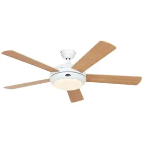 Casafan - Ventilateur de plafond Titanium Blanc 132 pi-he pas cher