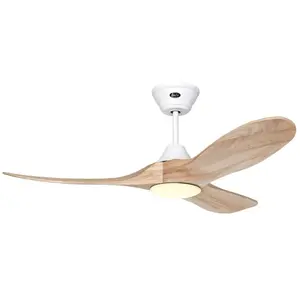 CASAFAN Ventilateur de plafond Eco Genuino Blanc & Bois 122 avec ledVendu paramazon