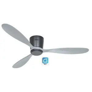 Casafan - Ventilateur de plafond avec wifi 313297W eco plano wood bg-lg pas cher