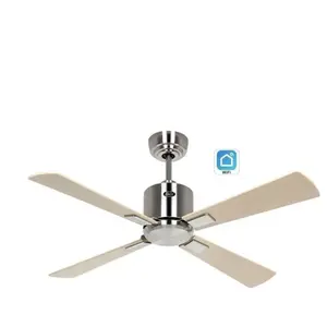 Casafan - 942121W eco neo iii 103cm Ventilateur de plafond avec WiFi 942121W eco neo iii 103cm Chrome brosse/erable et Hetre pas cher