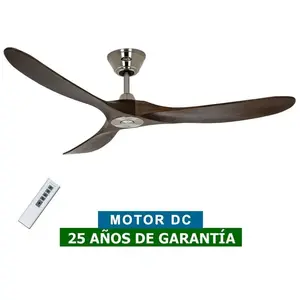 Comparateur de prix : Casafan - Ventilateur de plafond Eco Genuino dc 152 Chrome-Noyer