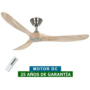 Comparateur de prix : CasaFan Ventilateur de plafond Eco Genuino 152 Chrome brossé