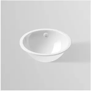 Alape EB/K400 inbouwwastafel geglazuurd staal zonder kraangat 40cm wit pas cher