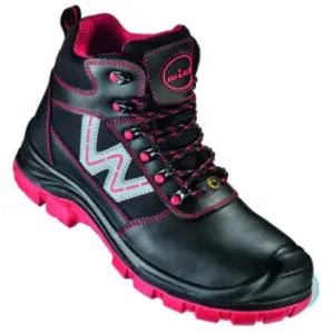 Feldtmann, Chaussures de travail, WICA Schnüstiefel CANELLI Schwarz/ro... pas cher