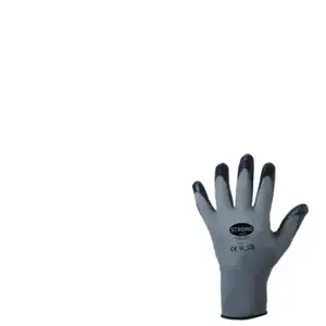 Stronghand, Gants de protection, Gants en tricot fin Datong, nitrile, taille 9, gris (9) pas cher