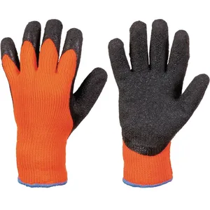 Strong Gant de protection contre le froid Rasmussen taille 10 orange/noir en 388, en 511 catégorie epi ii 100 % polyacryl. avec latex rétrécissant pas cher