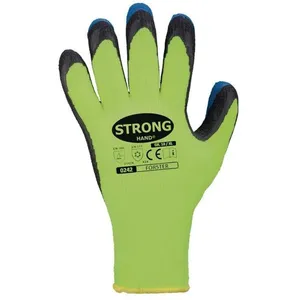 STRONGHAND Gant Forster taille 9 néon-jaune/bleu en 388, en 511 catégorie epi ii polyester avec latex pas cher