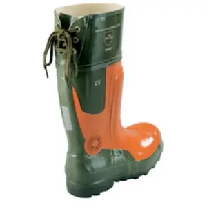 Feldtmann, Chaussures de travail, Botte de sécurité forestière Orme taille 40 olive/orange Caoutchouc naturel SB E SRA EN ISO 20345 (40) pas cher