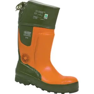 FP Botte de sécurité forestière Ulme Taille 47 olive/orange caoutchouc... pas cher