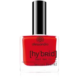 alessandro Hybrid Colour Secret Red nagel gel coat Rood pas cher