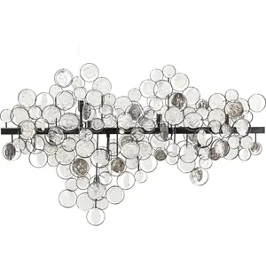 Suspension - KARE - Clouds - Acier poudré - Verre - 12 ampoules G9 40W pas cher
