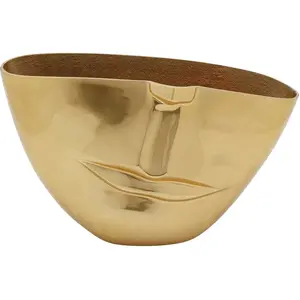 KARE Vase Demi-Visage doré 46 cm pas cher