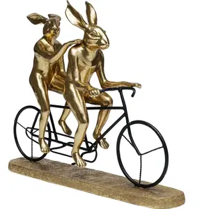 Kare Objet Tandem Rabbits Déco 34 cm Métal 34 x 42,5 x 10,5 cm pas cher