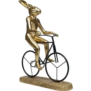 Déco vélo lapin doré Kare Design pas cher