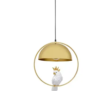 PLAYMOBIL Kare Cockato Suspension design animalier - Doré/blanc - Armature en acier - Orientable - Fabriquée à la main - Ampoule non incluse - 60 x 46 x 46 cm (H x l x P)Vendu parcdiscount