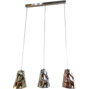 Kare Suspension design Crumble Dining Tricolore, en métal, 150 x 99 x 24,5 cm pas cher