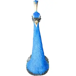 Kare Décoration murale Peacock en polyrésine Bleu pas cher