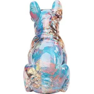 Objet décoratif - KARE - Déco Bulldog Lunettes - Polyrésine - 37 cm - Design contemporain pas cher