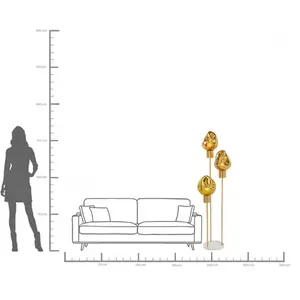 Lampadaire Supernova doré Kare Design pas cher