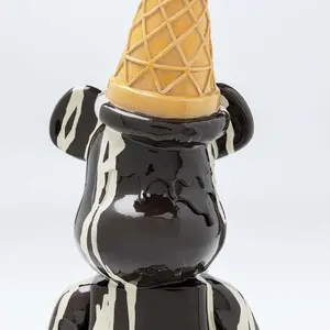 Déco ours glace noir - KARE - Unique - 40 cm - Contemporain - Design