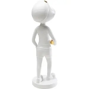 Kare Figurine décorative en céramique faite à la main - Blanc - 41 x 1... pas cher