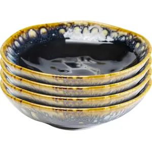 Assiettes creuses - Kare Design - Lio - 20 cm - Set de 4 - Compatible lave-vaisselle pas cher