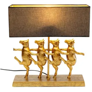 Lampe - KARE - Vaches cancan dorées - Métal - LED - Contemporain - Design pas cher
