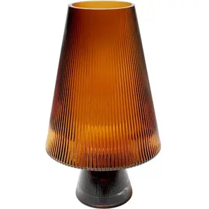 Vase Earthy marron 25cm Kare Design pas cher