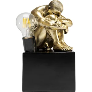 Tafellamp man opgekruld goud Kare Design pas cher