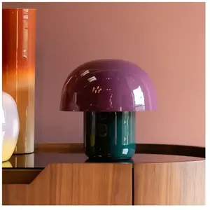 Lampe Mushroom Duo 20cm violette et verte Kare Design pas cher