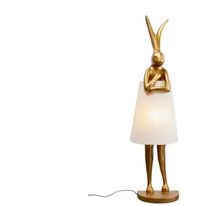 Lampadaire Animal lapin doré 150cm Kare DesignVendu parbol