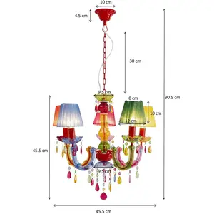 BRAND Lustre Starlight 5 bras Kare Design pas cher